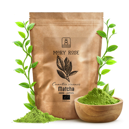 Mary Rose – Japońska Herbata Zielona Matcha (BIO) 200 g