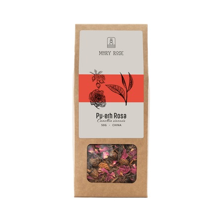 Mary Rose - Herbata Pu-erh Rosa - 50 g