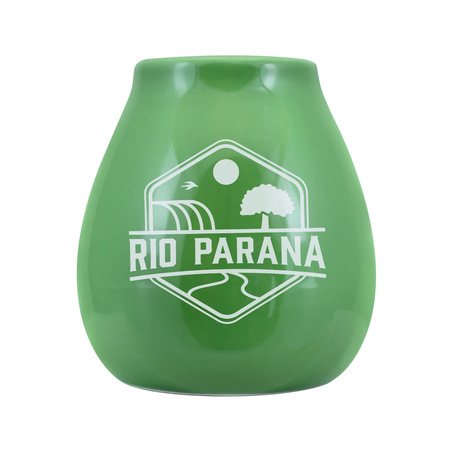 Tykwa Ceramiczna z logo Rio Parana (zielona) 330 ml