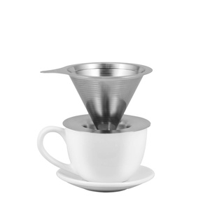 Metalowy zaparzacz do kawy – Dripper Hario V60-01