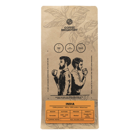 Coffee Broastery - Kawa ziarnista India Karnataka Premium 1 kg