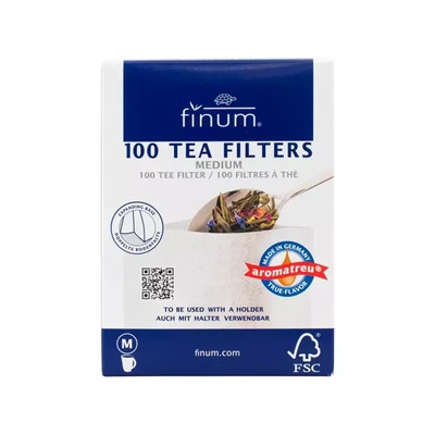 Papierowe filtry do herbaty – rozmiar M (100 sztuk)